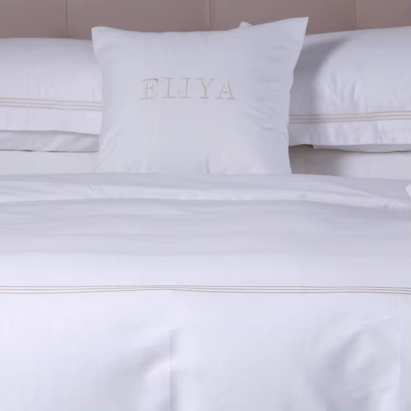 Whole Cotton Bed Sheet Bedding Set for Hotel