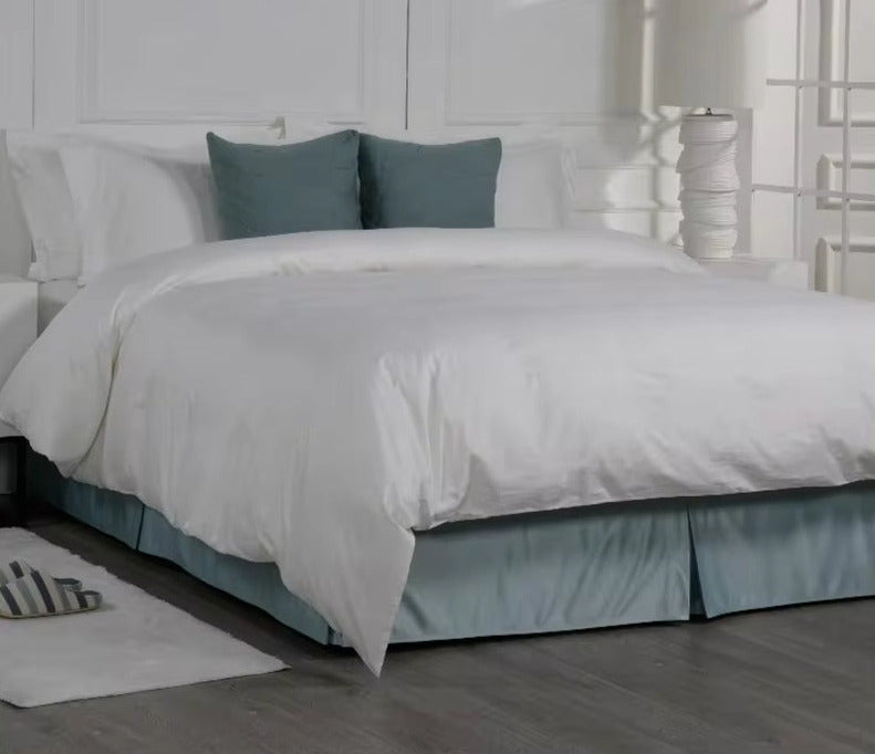 Eliya Hotel Linen High Quality 100% Egyptian Cotton King Size White Bedsheets