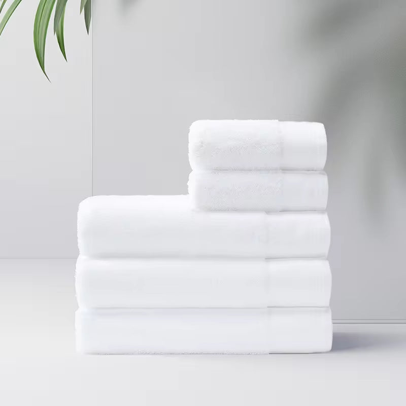 2023 Hottest Selling Hotel Towels Superior High-Quality Cotton Plain White 5 Star Jacquard Towels