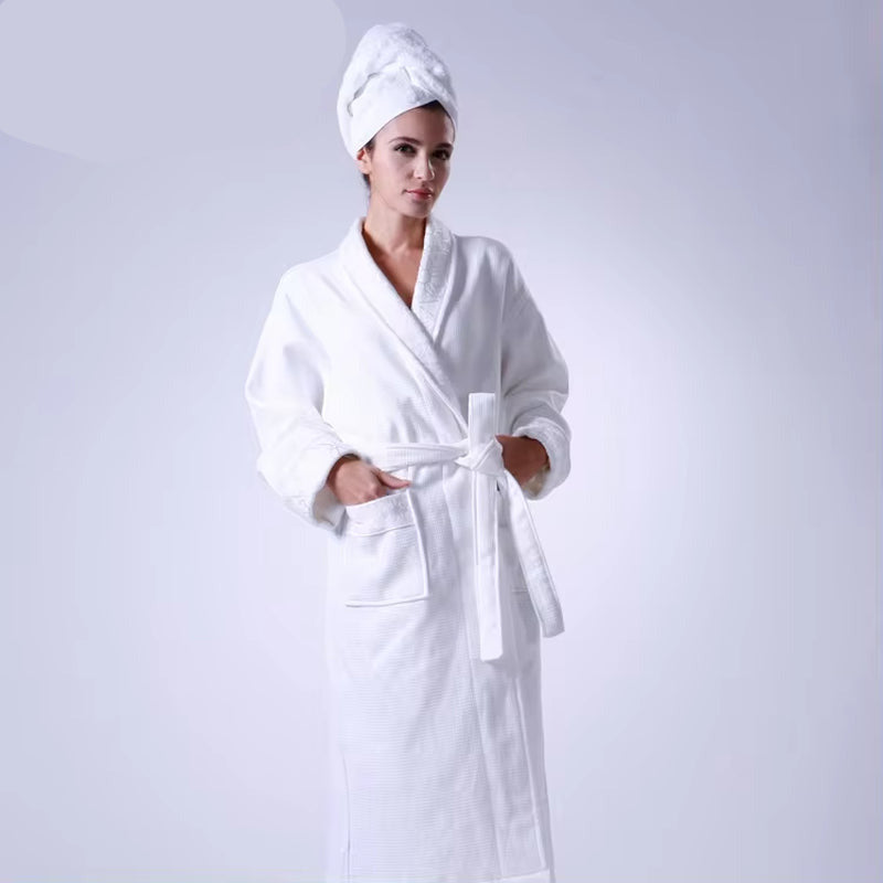 5 Star Hilton Hotel Satin Towel Bath Robe Bathrobes