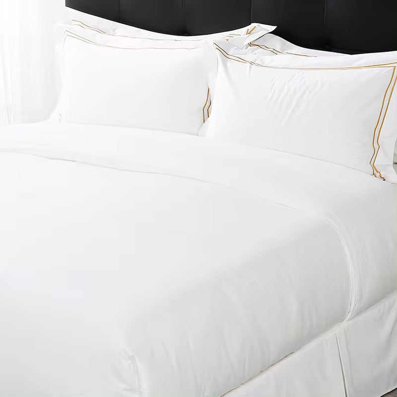 Custom High Quality 1000 Thread Count 100% Cotton Bed Sheet Set Hotel Comforter Sets Bedding Luxury