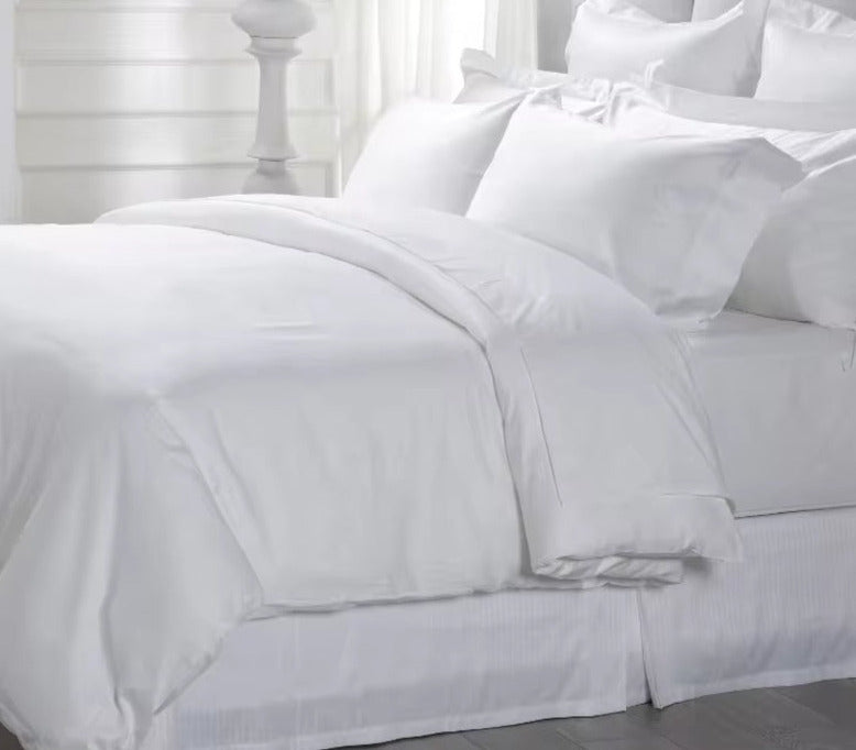 Eliya Hotel Linen High Quality 100% Egyptian Cotton King Size White Bedsheets