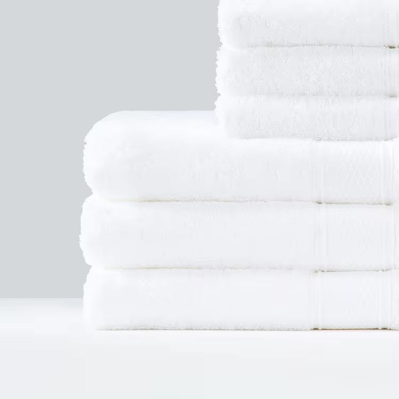 2023 Hottest Selling Hotel Towels Superior High-Quality Cotton Plain White 5 Star Jacquard Towels