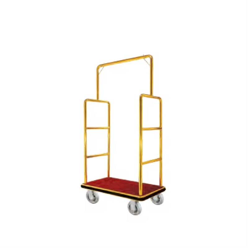 Luxurious Hotel Concierge Birdcage Trolley Bellman Luggage Platform Trolley Cart