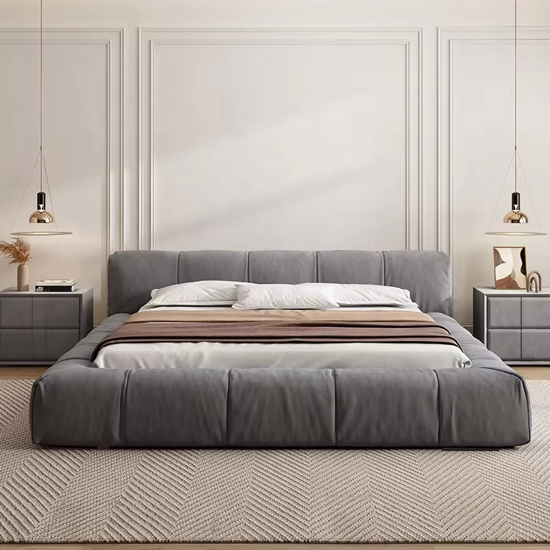 Luxury Design Up-Holstered Furniture Bed Comfortable Fabric Double Soft King Queen Size Bed Frame