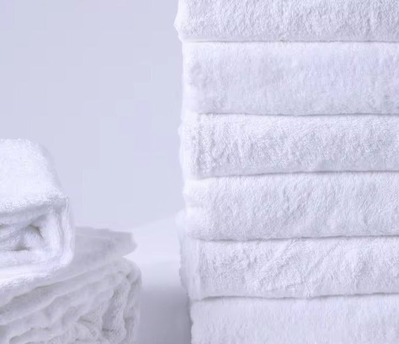 Wholesale Price Standard Size Pure Cotton Plain Big White Hotel Bath Towel 500 Gsm