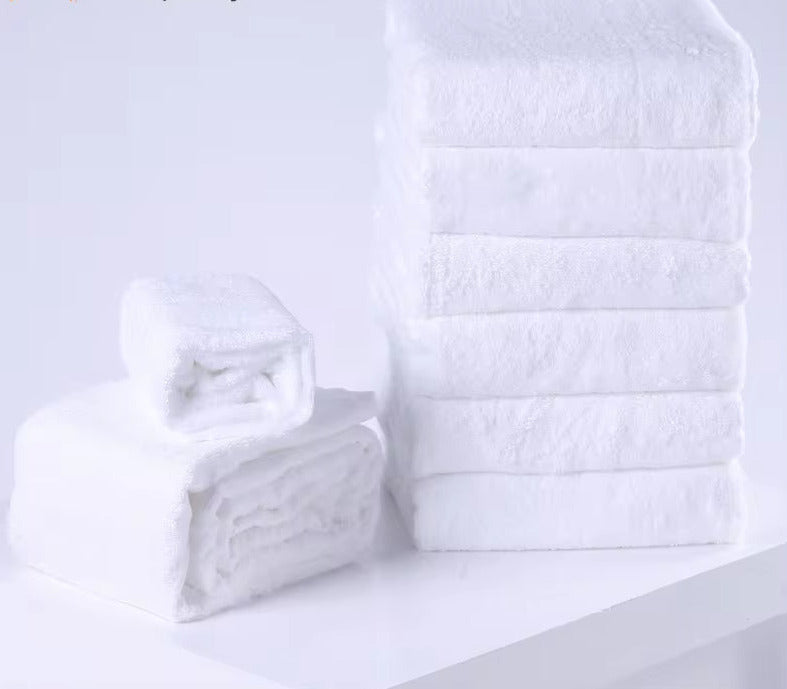 Wholesale Price Standard Size Pure Cotton Plain Big White Hotel Bath Towel 500 Gsm