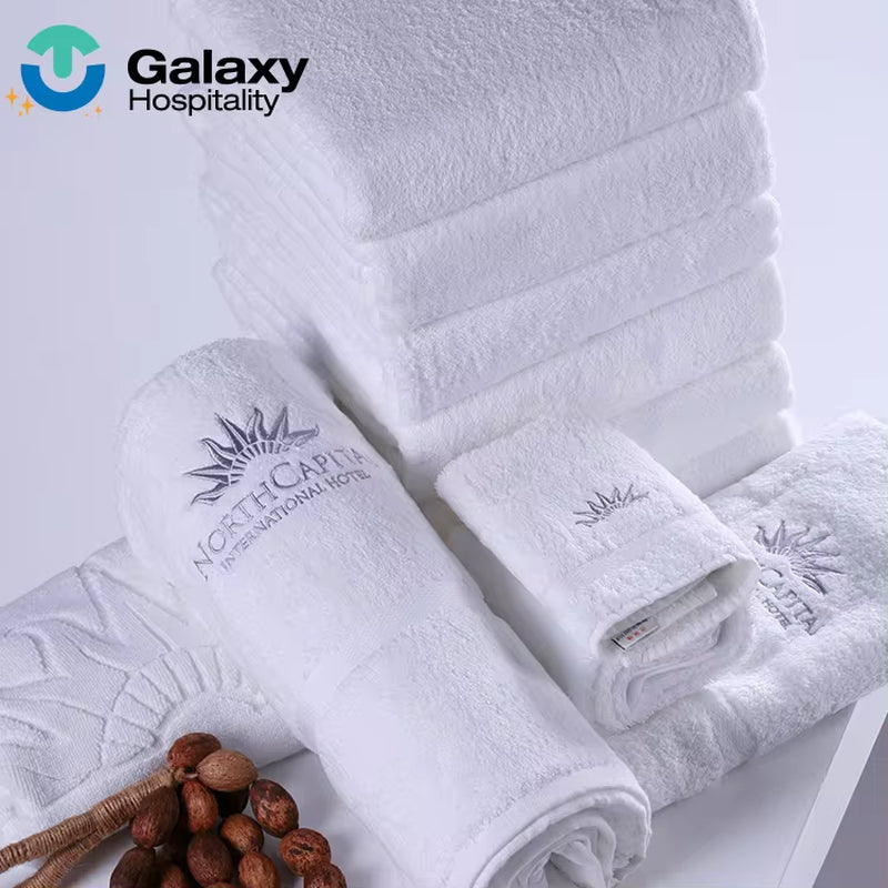 Cotton White Hotel Towels Bath Towel Hand Towel Hot Selling Superior