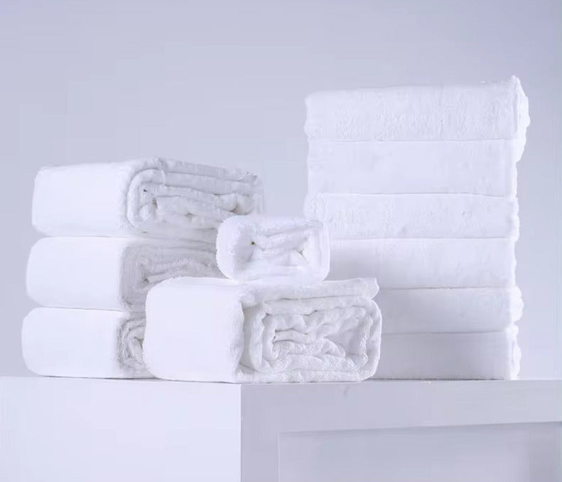 Wholesale Price Standard Size Pure Cotton Plain Big White Hotel Bath Towel 500 Gsm