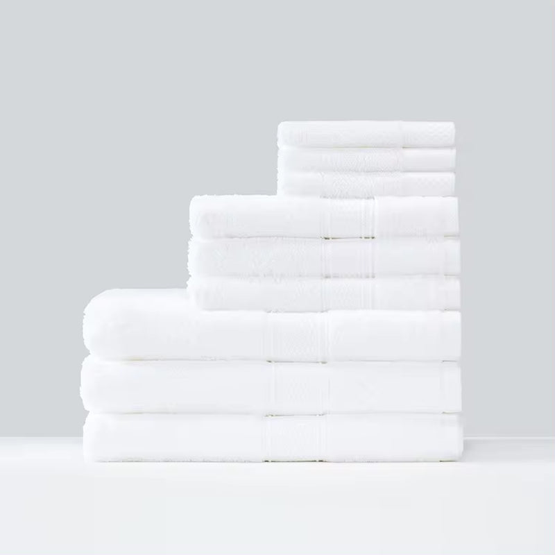 Hot Selling Pure Cotton White Hotel Towels Bath Towel Hand Towel