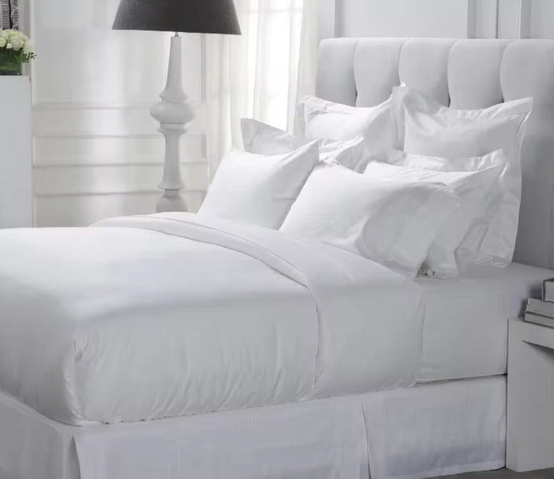 Eliya Hotel Linen High Quality 100% Egyptian Cotton King Size White Bedsheets