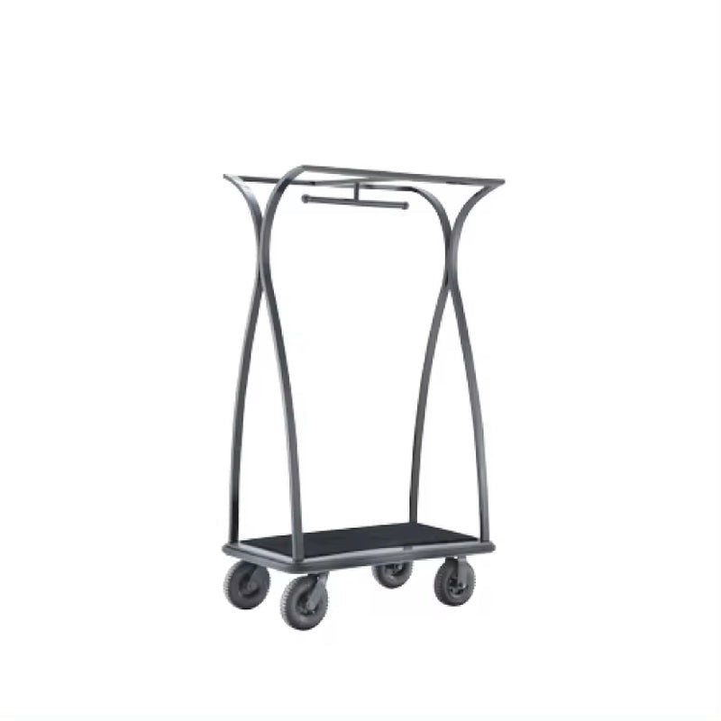 Luxurious Hotel Concierge Birdcage Trolley Bellman Luggage Platform Trolley Cart