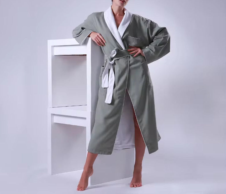 Wholesale 100% Cotton Marriott Coral Fleece Bathrobe