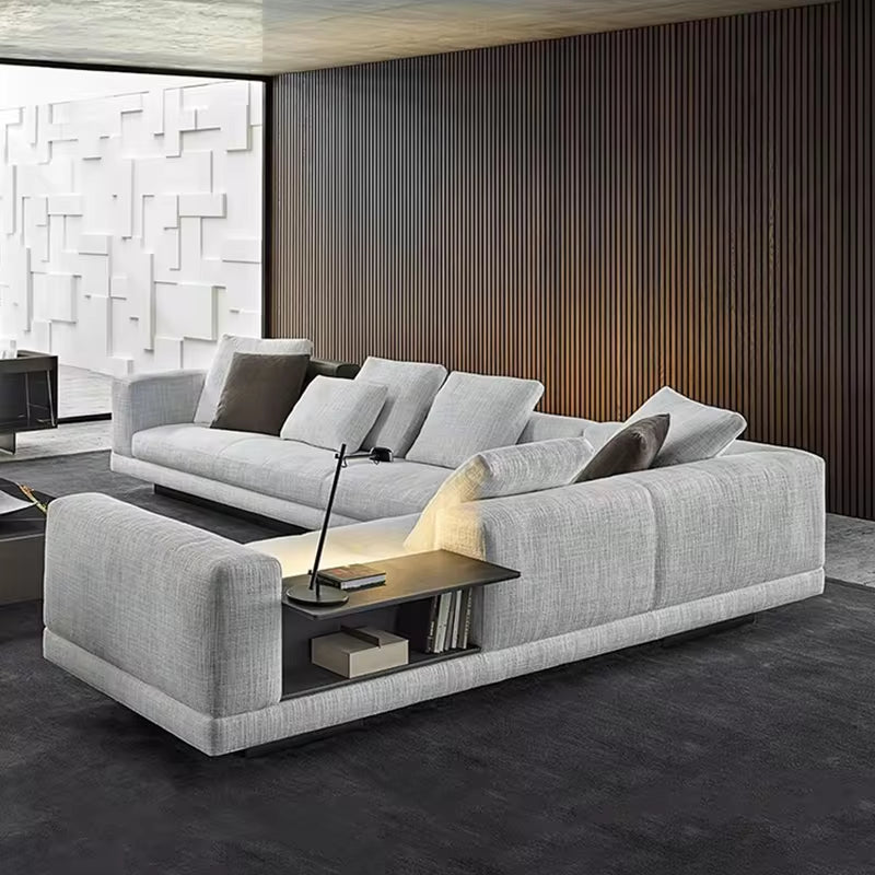 Italian Leather Head Layer Cowhide Living Room Sofa Connery Simple Modern Luxury Sofa