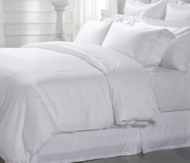 Eliya Hotel Linen High Quality 100% Egyptian Cotton King Size White Bedsheets