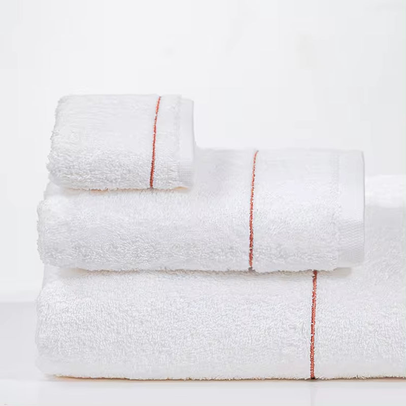 Hot Selling Pure Cotton White Hotel Towels Bath Towel Hand Towel