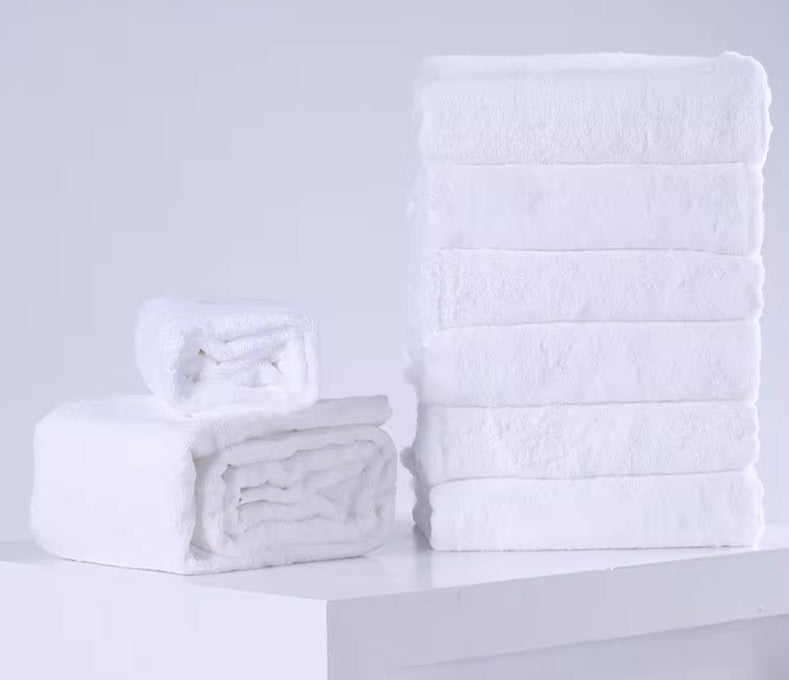 Wholesale Price Standard Size Pure Cotton Plain Big White Hotel Bath Towel 500 Gsm